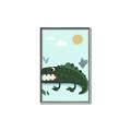 Picture of Chomping Croc _GroupedProduct_Rectangle_Portrait_Mini_ _GroupedProduct_Rectangle_Portrait_Canvas_Framed_