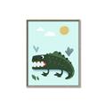 Picture of Chomping Croc _GroupedProduct_Rectangle_Portrait_Mini_ _GroupedProduct_Rectangle_Portrait_Canvas_Framed_