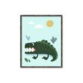 Picture of Chomping Croc _GroupedProduct_Rectangle_Portrait_Mini_ _GroupedProduct_Rectangle_Portrait_Canvas_Framed_