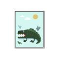 Picture of Chomping Croc _GroupedProduct_Rectangle_Portrait_Mini_ _GroupedProduct_Rectangle_Portrait_Canvas_Framed_
