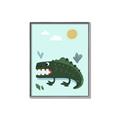 Picture of Chomping Croc _GroupedProduct_Rectangle_Portrait_Mini_ _GroupedProduct_Rectangle_Portrait_Canvas_Framed_