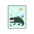 Picture of Chomping Croc _GroupedProduct_Rectangle_Portrait_Mini_ _GroupedProduct_Rectangle_Portrait_Canvas_Framed_