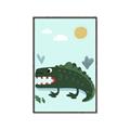 Picture of Chomping Croc _GroupedProduct_Rectangle_Portrait_Mini_ _GroupedProduct_Rectangle_Portrait_Canvas_Framed_
