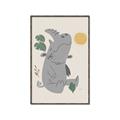 Picture of Sleepy Rhino _GroupedProduct_Rectangle_Portrait_Mini_ _GroupedProduct_Rectangle_Portrait_Canvas_Framed_