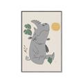 Picture of Sleepy Rhino _GroupedProduct_Rectangle_Portrait_Mini_ _GroupedProduct_Rectangle_Portrait_Canvas_Framed_