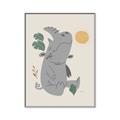 Picture of Sleepy Rhino _GroupedProduct_Rectangle_Portrait_Mini_ _GroupedProduct_Rectangle_Portrait_Canvas_Framed_