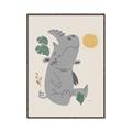 Picture of Sleepy Rhino _GroupedProduct_Rectangle_Portrait_Mini_ _GroupedProduct_Rectangle_Portrait_Canvas_Framed_