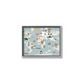 Picture of Animal Map  _GroupedProduct_Rectangle_Landscape_Mini_ _GroupedProduct_Rectangle_Landscape_Canvas_Framed_
