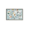 Picture of Animal Map  _GroupedProduct_Rectangle_Landscape_Mini_ _GroupedProduct_Rectangle_Landscape_Canvas_Framed_