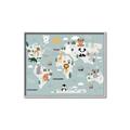 Picture of Animal Map  _GroupedProduct_Rectangle_Landscape_Mini_ _GroupedProduct_Rectangle_Landscape_Canvas_Framed_