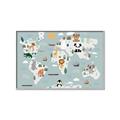 Picture of Animal Map  _GroupedProduct_Rectangle_Landscape_Mini_ _GroupedProduct_Rectangle_Landscape_Canvas_Framed_