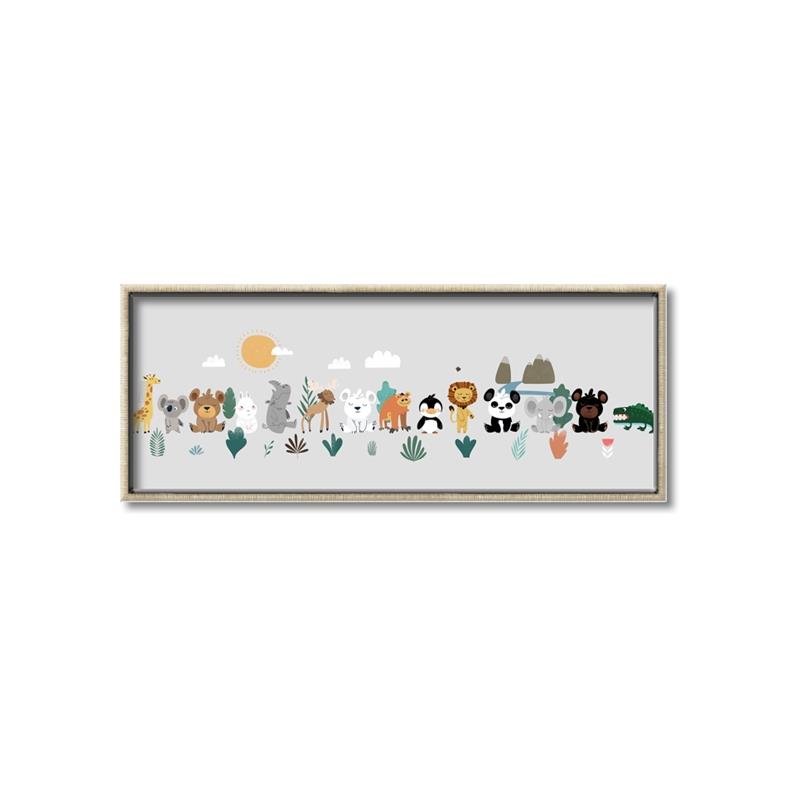 Picture of Animal pals II _GroupedProduct_Panel_Landscape_Mini_ _GroupedProduct_Panel_Landscape_Canvas_Framed_