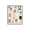 Picture of Animal Pals I _GroupedProduct_Rectangle_Portrait_Mini_ _GroupedProduct_Rectangle_Portrait_Canvas_Framed_