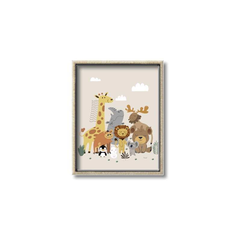 Picture of Animal Pals III _GroupedProduct_Rectangle_Portrait_Mini_ _GroupedProduct_Rectangle_Portrait_Canvas_Framed_