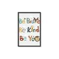 Picture of Be Kind Animals _GroupedProduct_Rectangle_Portrait_Mini_ _GroupedProduct_Rectangle_Portrait_Canvas_Framed_