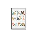 Picture of Be Kind Animals _GroupedProduct_Rectangle_Portrait_Mini_ _GroupedProduct_Rectangle_Portrait_Canvas_Framed_