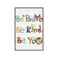 Picture of Be Kind Animals _GroupedProduct_Rectangle_Portrait_Mini_ _GroupedProduct_Rectangle_Portrait_Canvas_Framed_