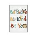 Picture of Be Kind Animals _GroupedProduct_Rectangle_Portrait_Mini_ _GroupedProduct_Rectangle_Portrait_Canvas_Framed_