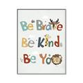Picture of Be Kind Animals _GroupedProduct_Rectangle_Portrait_Mini_ _GroupedProduct_Rectangle_Portrait_Canvas_Framed_