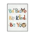 Picture of Be Kind Animals _GroupedProduct_Rectangle_Portrait_Mini_ _GroupedProduct_Rectangle_Portrait_Canvas_Framed_
