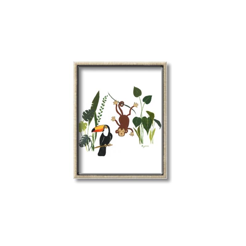 Picture of Hanging in the rainforest I _GroupedProduct_Rectangle_Portrait_Mini_ _GroupedProduct_Rectangle_Portrait_Canvas_Framed_