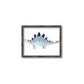 Picture of Pale Blue Stegosaurus _GroupedProduct_Rectangle_Landscape_Mini_ _GroupedProduct_Rectangle_Landscape_Canvas_Framed_