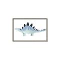 Picture of Pale Blue Stegosaurus _GroupedProduct_Rectangle_Landscape_Mini_ _GroupedProduct_Rectangle_Landscape_Canvas_Framed_