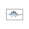Picture of Pale Blue Stegosaurus _GroupedProduct_Rectangle_Landscape_Mini_ _GroupedProduct_Rectangle_Landscape_Canvas_Framed_
