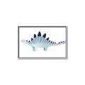 Picture of Pale Blue Stegosaurus _GroupedProduct_Rectangle_Landscape_Mini_ _GroupedProduct_Rectangle_Landscape_Canvas_Framed_