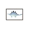 Picture of Pale Blue Stegosaurus _GroupedProduct_Rectangle_Landscape_Mini_ _GroupedProduct_Rectangle_Landscape_Canvas_Framed_
