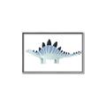 Picture of Pale Blue Stegosaurus _GroupedProduct_Rectangle_Landscape_Mini_ _GroupedProduct_Rectangle_Landscape_Canvas_Framed_