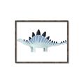 Picture of Pale Blue Stegosaurus _GroupedProduct_Rectangle_Landscape_Mini_ _GroupedProduct_Rectangle_Landscape_Canvas_Framed_