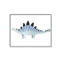 Picture of Pale Blue Stegosaurus _GroupedProduct_Rectangle_Landscape_Mini_ _GroupedProduct_Rectangle_Landscape_Canvas_Framed_