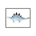 Picture of Pale Blue Stegosaurus _GroupedProduct_Rectangle_Landscape_Mini_ _GroupedProduct_Rectangle_Landscape_Canvas_Framed_