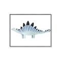 Picture of Pale Blue Stegosaurus _GroupedProduct_Rectangle_Landscape_Mini_ _GroupedProduct_Rectangle_Landscape_Canvas_Framed_