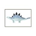 Picture of Pale Blue Stegosaurus _GroupedProduct_Rectangle_Landscape_Mini_ _GroupedProduct_Rectangle_Landscape_Canvas_Framed_