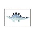 Picture of Pale Blue Stegosaurus _GroupedProduct_Rectangle_Landscape_Mini_ _GroupedProduct_Rectangle_Landscape_Canvas_Framed_