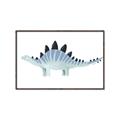 Picture of Pale Blue Stegosaurus _GroupedProduct_Rectangle_Landscape_Mini_ _GroupedProduct_Rectangle_Landscape_Canvas_Framed_