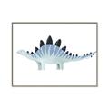 Picture of Pale Blue Stegosaurus _GroupedProduct_Rectangle_Landscape_Mini_ _GroupedProduct_Rectangle_Landscape_Canvas_Framed_
