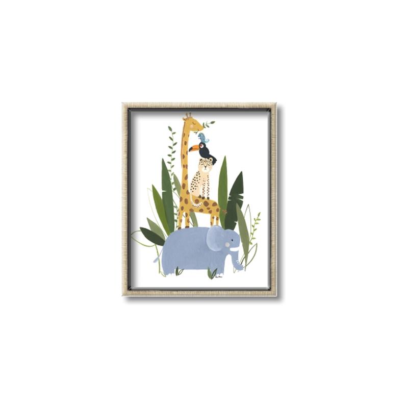 Picture of Stacked Friends II _GroupedProduct_Rectangle_Portrait_Mini_ _GroupedProduct_Rectangle_Portrait_Canvas_Framed_