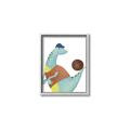 Picture of Dino Playing Basketball _GroupedProduct_Rectangle_Portrait_Mini_ _GroupedProduct_Rectangle_Portrait_Canvas_Framed_