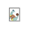 Picture of Dino Playing Basketball _GroupedProduct_Rectangle_Portrait_Mini_ _GroupedProduct_Rectangle_Portrait_Canvas_Framed_