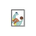 Picture of Dino Playing Basketball _GroupedProduct_Rectangle_Portrait_Mini_ _GroupedProduct_Rectangle_Portrait_Canvas_Framed_
