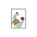 Picture of Dino Playing Basketball _GroupedProduct_Rectangle_Portrait_Mini_ _GroupedProduct_Rectangle_Portrait_Canvas_Framed_