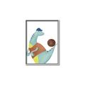Picture of Dino Playing Basketball _GroupedProduct_Rectangle_Portrait_Mini_ _GroupedProduct_Rectangle_Portrait_Canvas_Framed_