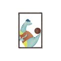 Picture of Dino Playing Basketball _GroupedProduct_Rectangle_Portrait_Mini_ _GroupedProduct_Rectangle_Portrait_Canvas_Framed_