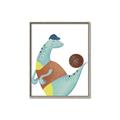 Picture of Dino Playing Basketball _GroupedProduct_Rectangle_Portrait_Mini_ _GroupedProduct_Rectangle_Portrait_Canvas_Framed_
