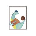 Picture of Dino Playing Basketball _GroupedProduct_Rectangle_Portrait_Mini_ _GroupedProduct_Rectangle_Portrait_Canvas_Framed_