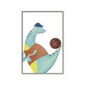 Picture of Dino Playing Basketball _GroupedProduct_Rectangle_Portrait_Mini_ _GroupedProduct_Rectangle_Portrait_Canvas_Framed_