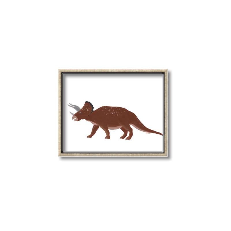Picture of Red Triceratops  _GroupedProduct_Rectangle_Landscape_Mini_ _GroupedProduct_Rectangle_Landscape_Canvas_Framed_